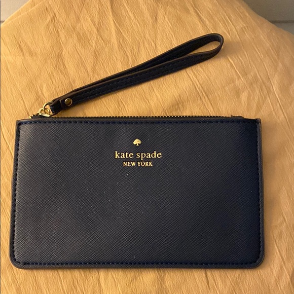 Kate Spade New York Navy Wristlet - Picture 1 of 6